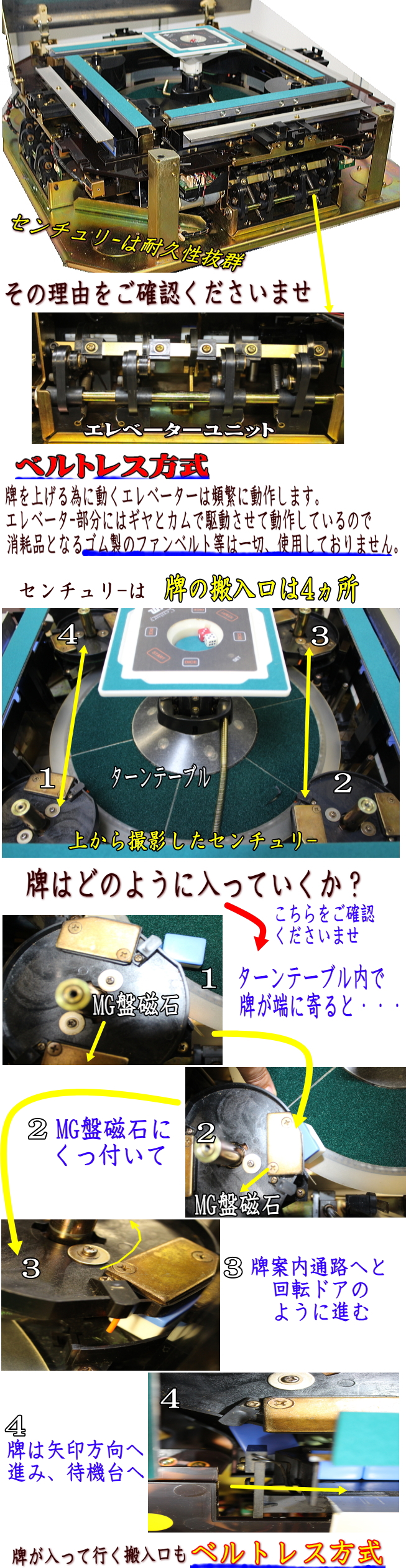 中古麻雀卓センチュリー / 全自動麻雀卓、手打ち麻雀卓の販売