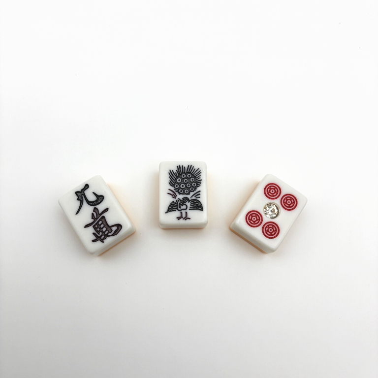 ケース付き麻雀牌「水仙」約27mm（サイズM） / 全自動麻雀卓、手打ち