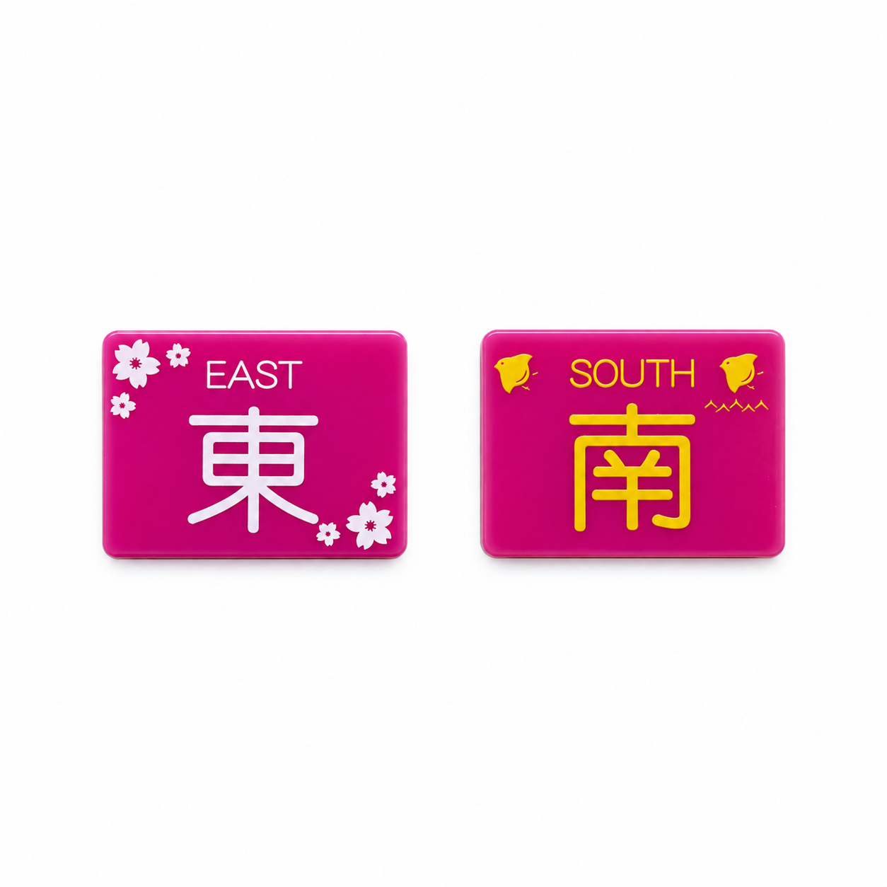 起親マーク（東南マーク）　和柄・四角「東：さくらｘ南：ちどり」限定50個